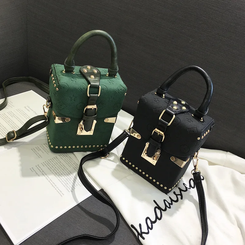 

Hot Sell Luxury Box Bags Ladies Small Messenger Handbags Popular Design Box Purses For Young Women Crossbody Bags