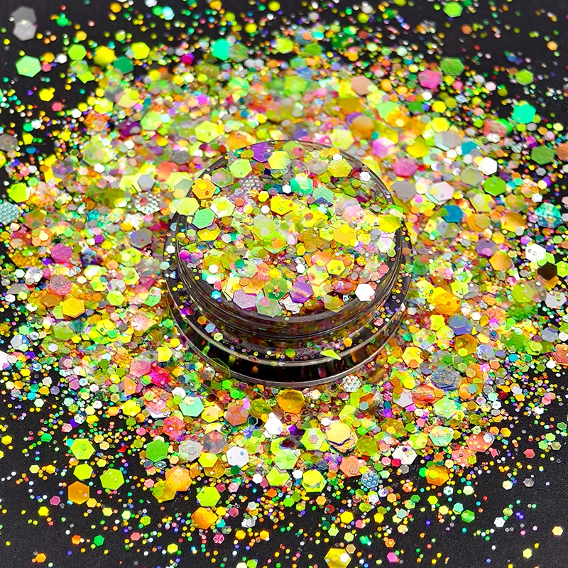 New Design Mixed Bulk Glitter Polyester Chunky Epoxy Glitter Tumbler
