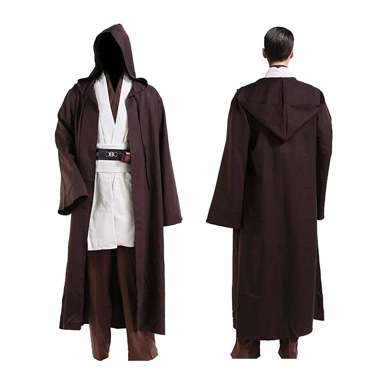 Halloween Movie Coffee Luke Skywalker Outfit For Jedi Costume Hooded ...