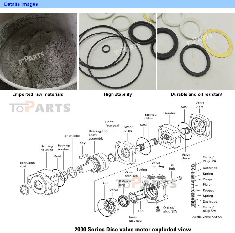 61237 61236 Eaton Hydraulic Motor Seal Kits - Buy 61237 61236 61258 ...