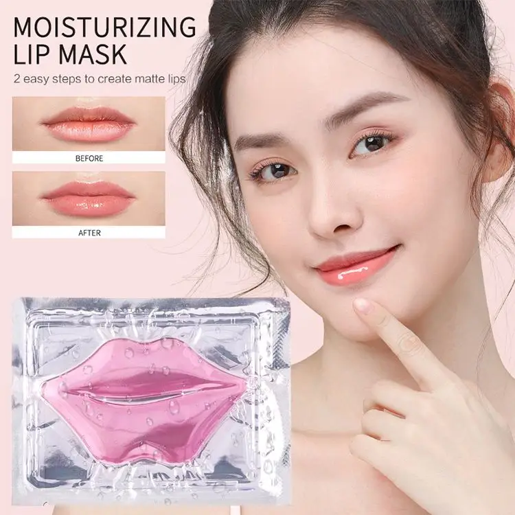 

Wholesale Pink Lipmask Mascarilla de labios Private Label Organic Hydrating Plumper Collagen Lip Sleeping Mask