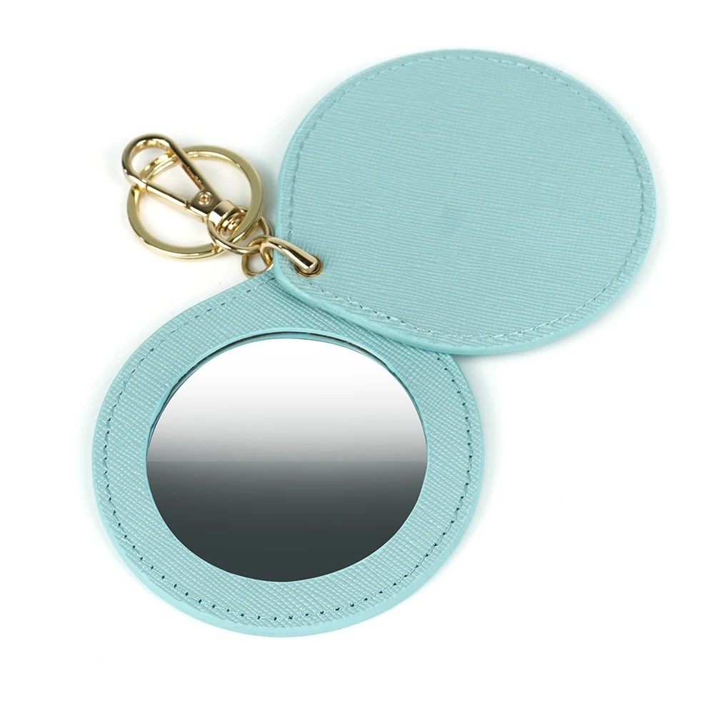 

Travel Foldable Pocket Mirror Makeup Pvc Pu Leather Compact Mini Pocket Mirror