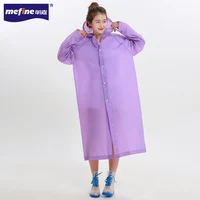 

Wholesale 2020 New Products Reusable PEVA Adult Transparent Rain coat Long Hooded Raincoat Poncho