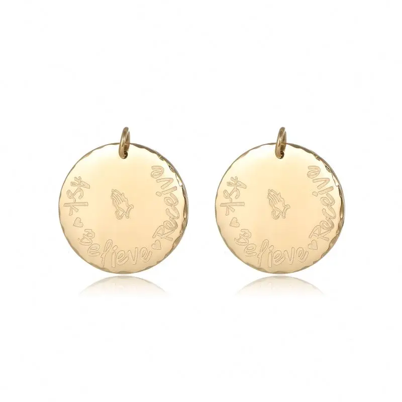 

Gold-plated stainless steel clap necklace accessories pendant necklace female fashion simple accessories