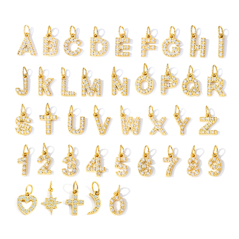 

eManco Diamond Alphabet Pendant for Women DIY Necklace Bracelet Jewelry Making Anniversary Gift Customizable Name