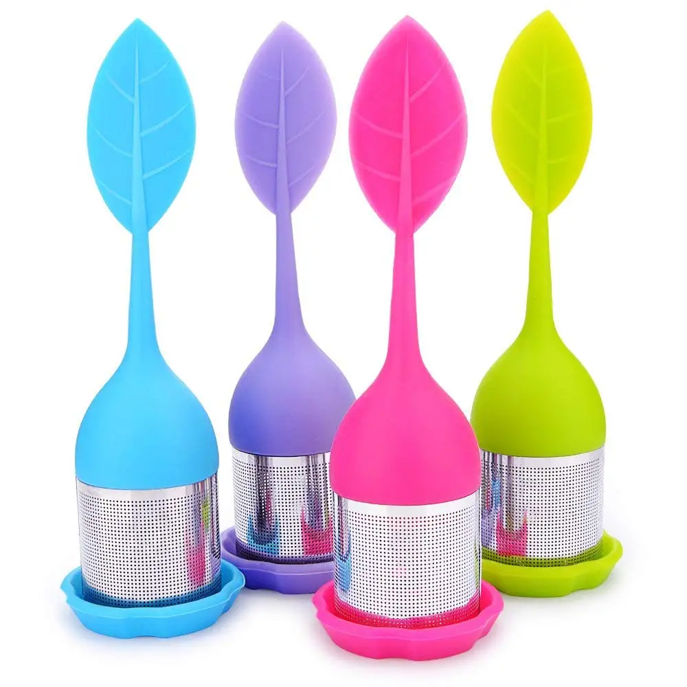 

stainless steel mesh silicone molds infuser ball filter teapot tea strainer, Any pantone color