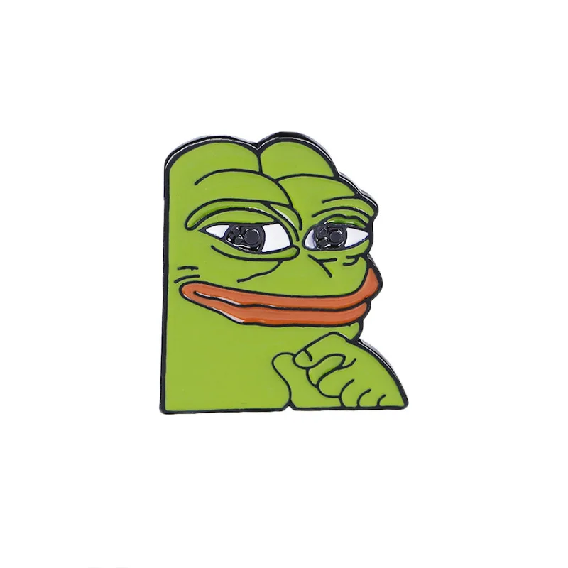 个性卡通青蛙胸针合金服装徽章珠宝批发