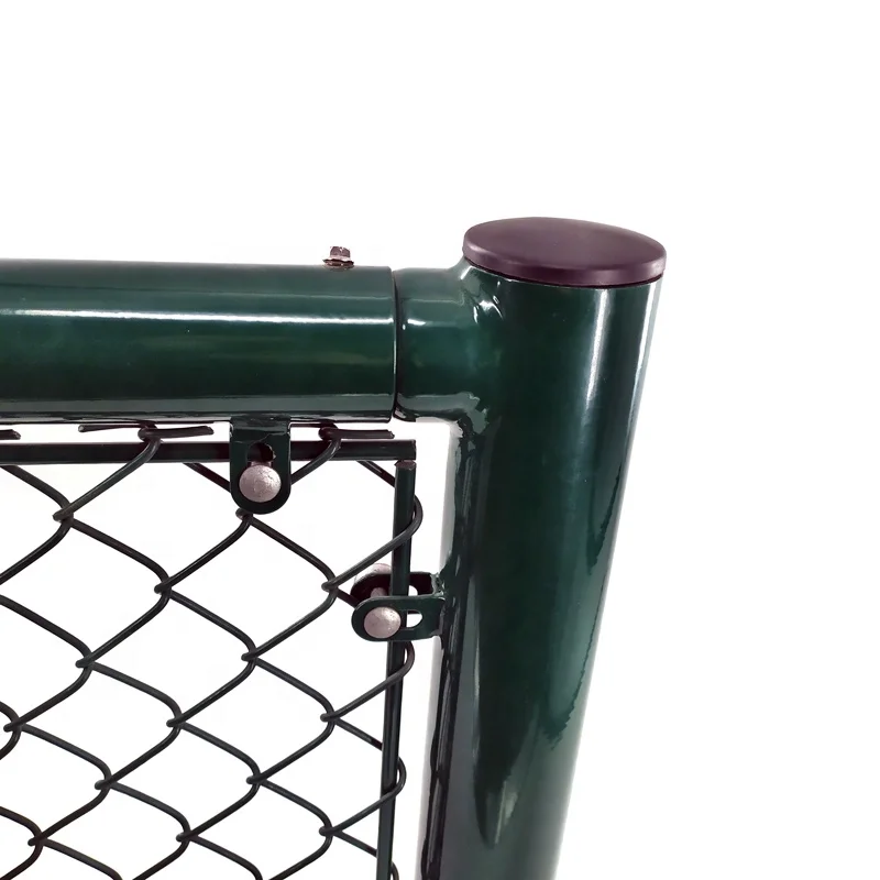 

pvc garden line chain link fencing for garden boundary wall, Green