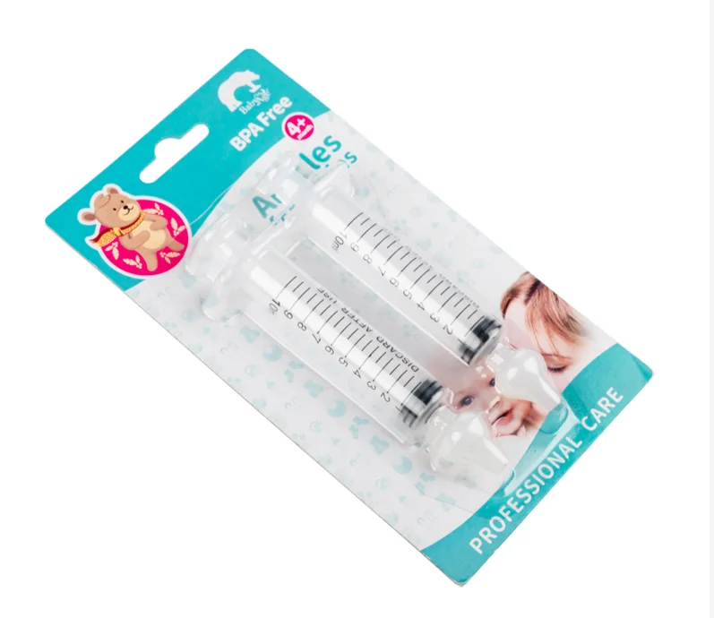 

2021 New Hot selling Syringe Type 10ml Baby Nasal Irrigation Washing Device Rhinitis Nasal Irrigator, White