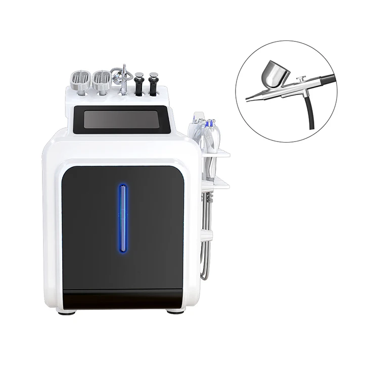 

Hot Sale Skin Care Machine Facial Small Hydrodermabrasion Facial Machine Oxygen Anti-aging Skin Care Beauty, White and black