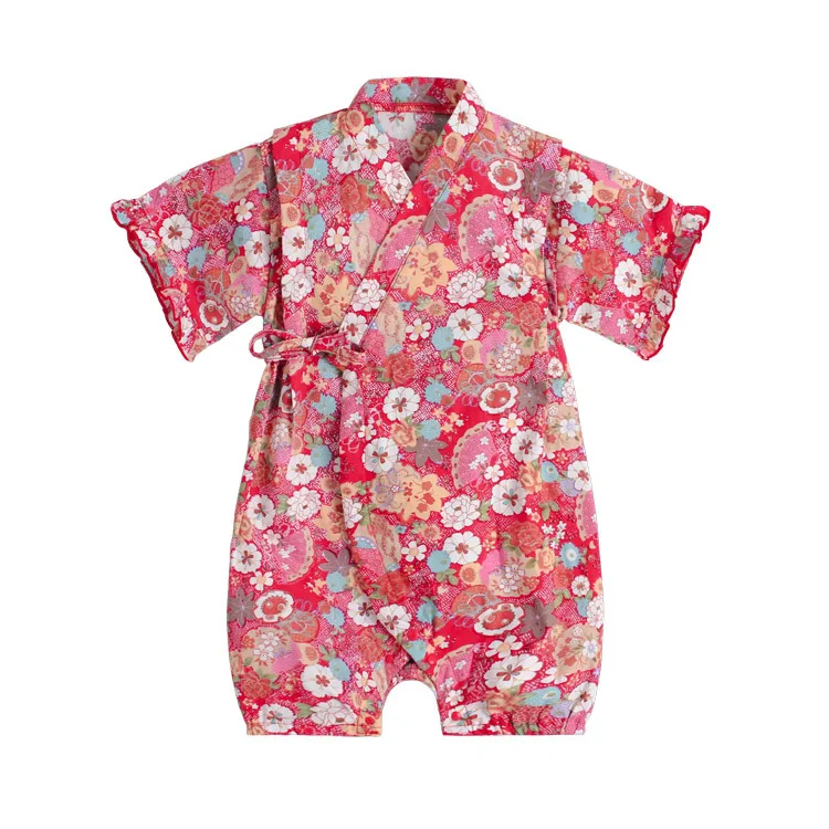 

Baby Kimono Japanese newborn Bodysuit Summer Clothes romper