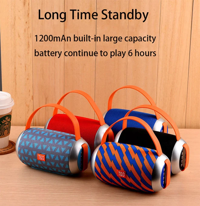 TG112 Column Waterproof 10W Loudspeaker Bass Outdoor Sports Soundbar Music Bluetooth 5.0 Speaker Portable Wireless Speaker - ANKUX.COM