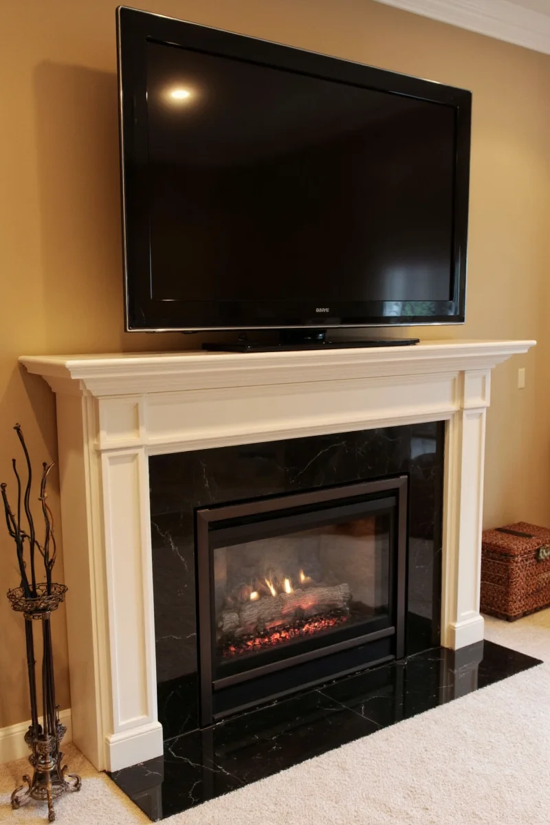the great tv over fireplace dilemma when it s too high what s the fix