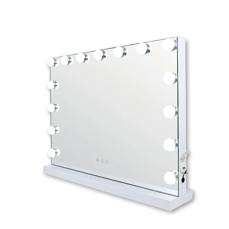 

New fashion Hollywood vanity makeup mirror set with with led lights, White