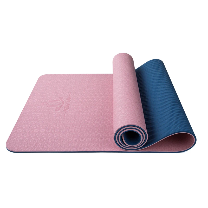 

183*61 CM Double layer extra thick green tpe excise mat for home use, Customized color