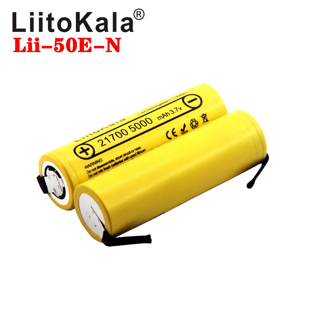 Batterie pour contrôle à distance liitokala 21700 5000 mAh 3.7 V Li-Ion sans frais de port de 