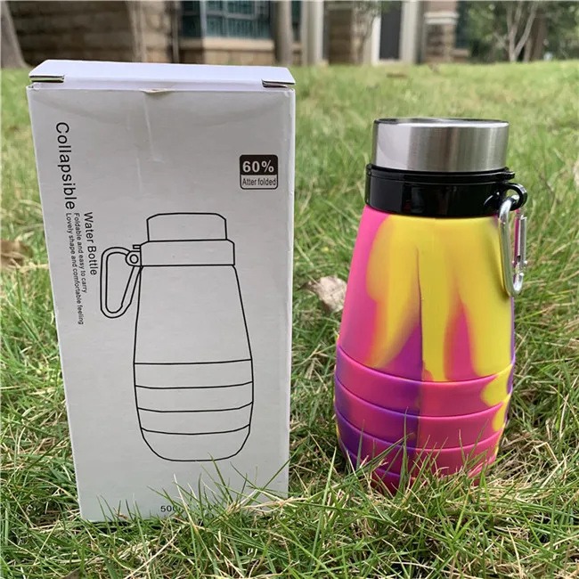 

Amazon Best Selling Products In USA Amazon 17oz 500ml Large Capacity 100% BPA Free Drinking Collapsible Gym Sport Water Bottle