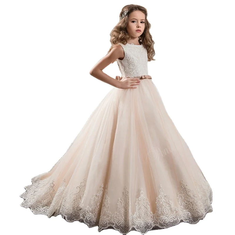 Princess Dress Lace Flower & Bow Special Occasions