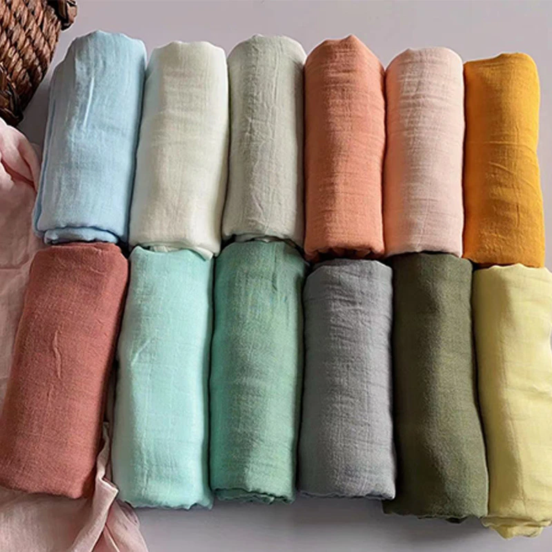 

W36 Baby Soft Blankets Muslin Swaddle Wrap Blanket Bamboo Organic Baby Blanket
