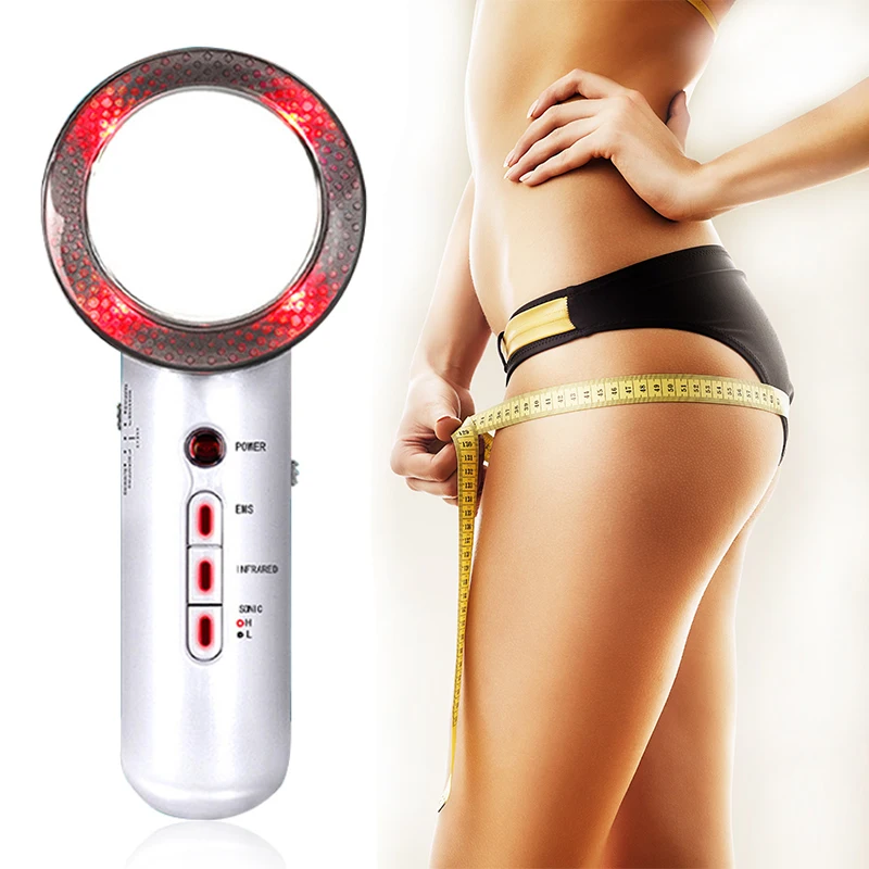 

Portable 3 in 1 Handheld Electrical Ultrasound Fat Burning EMS Muscle Stimulator