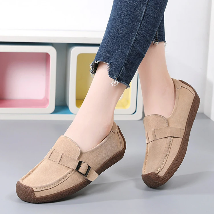 

Women Casual Flat Shoes Spring Autumn Flat Loafer Slips Soft Round Toe Denim Flats Lady Shoes Plus Size