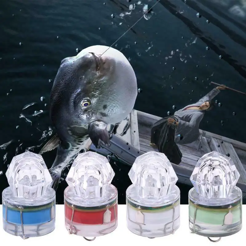 Sous Pêche Flash Léger Profond Tombant Calmar Stroboscopique Appât Leurre Lampes