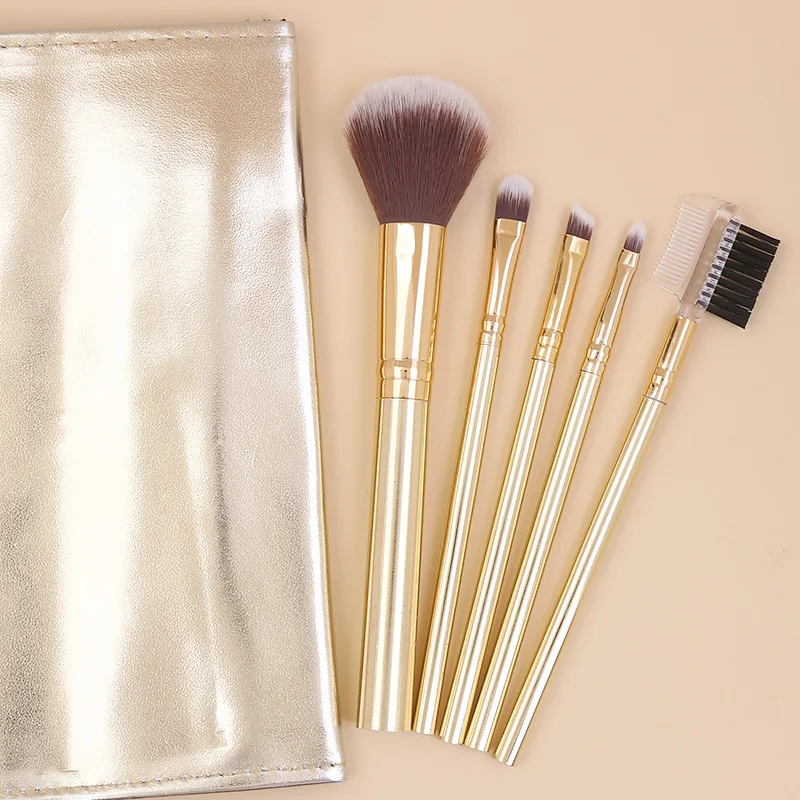 

Hot selling soft synthetic hair makeup brush liquid foundation eye shadow makeup brush set, As picture show