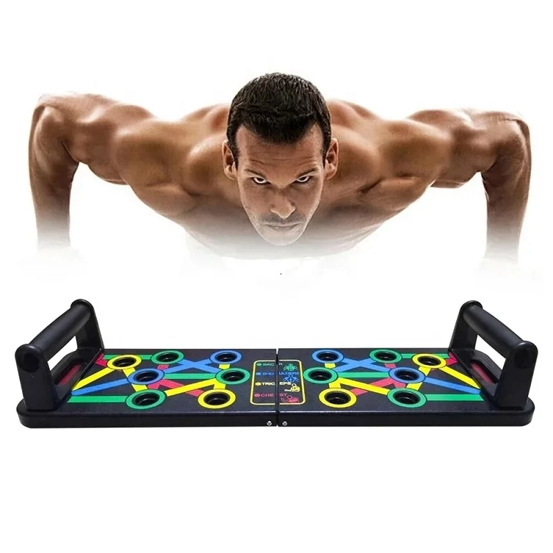 

Foldable Push-Up Board Exercise Portable Fitness Equipment Sport Abdominal Biceps Brachii Muscle Chest Training At Home, As show as picture