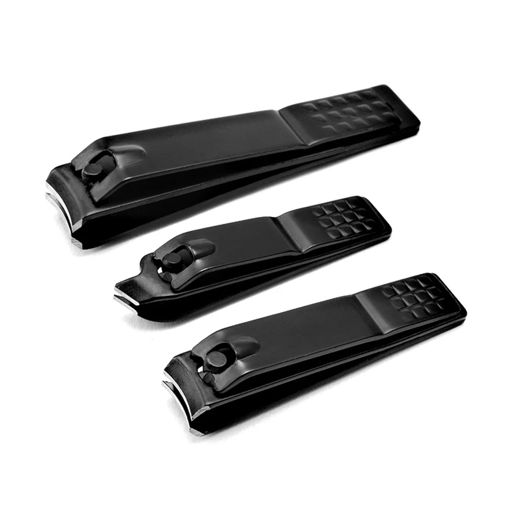 

Foshan hot Sale stainless steel sturdy black nail clipper for thick, Color chrome