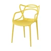 European designed single injection moulded dining chair polypropylene cheap stacking chair for outdoor leisure use