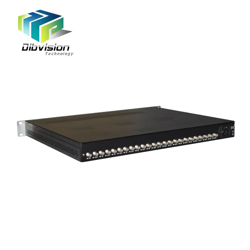 

(Q112M) 12 ch DVB-T RF Tuners To DVB-C 4 QAM Carriers Modulator