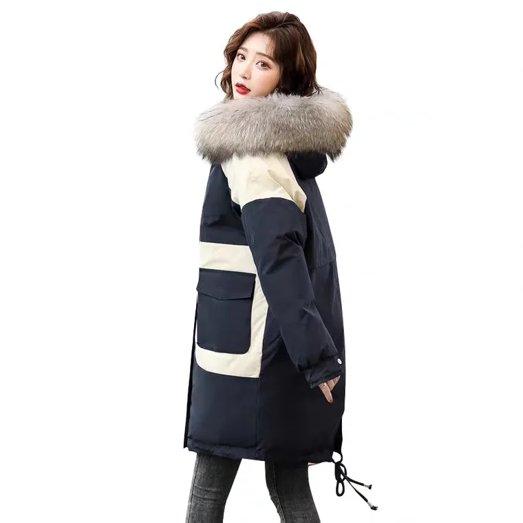 

Fully stocked Winter Black Long Sleeve Down Jacket Coats 2020 Fashion Female women coat