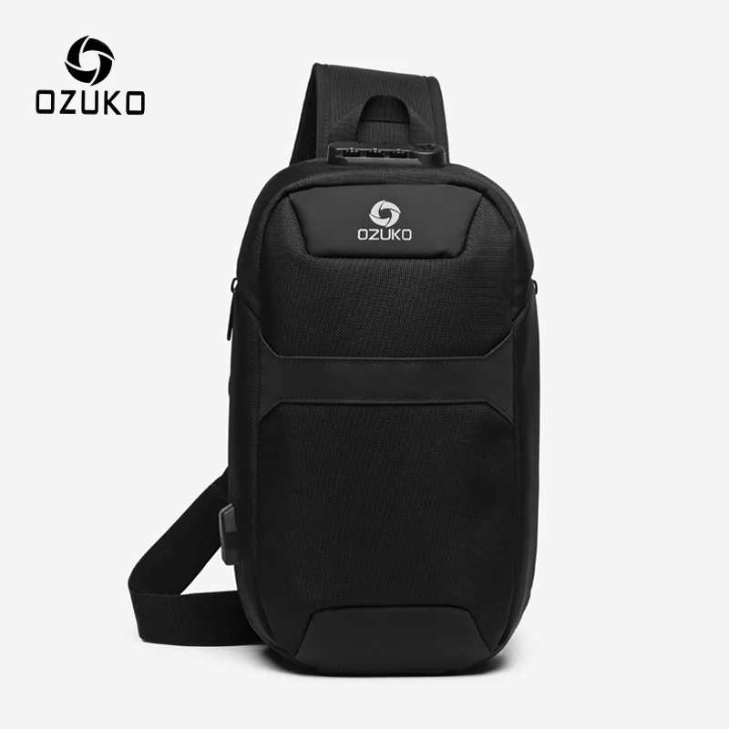 

Ozuko D9270 Waterproof Crossbody Bag for Men Anti-theft Shoulder Messenger Bags Male Waterproof Short Trip Chest Bag Vendor