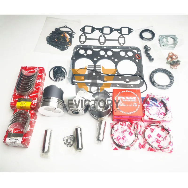 

For Yanmar 3TN72L 3TNE72 rebuild overhaul kit full complete gasket piston ring main conrod bearing