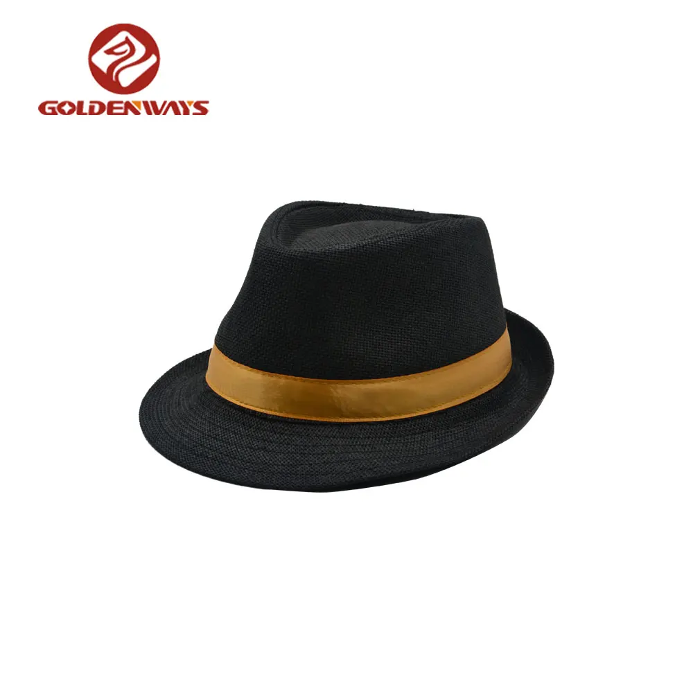 Шляпа федора меланжевая цвет Бежево-Серый
