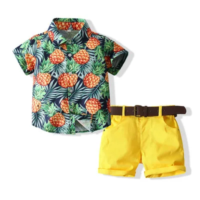 

2021 choushan ODM ropa para ninos high quality Hot sale summer beach new designer garments friendly boys wholesale kid clothes, Green