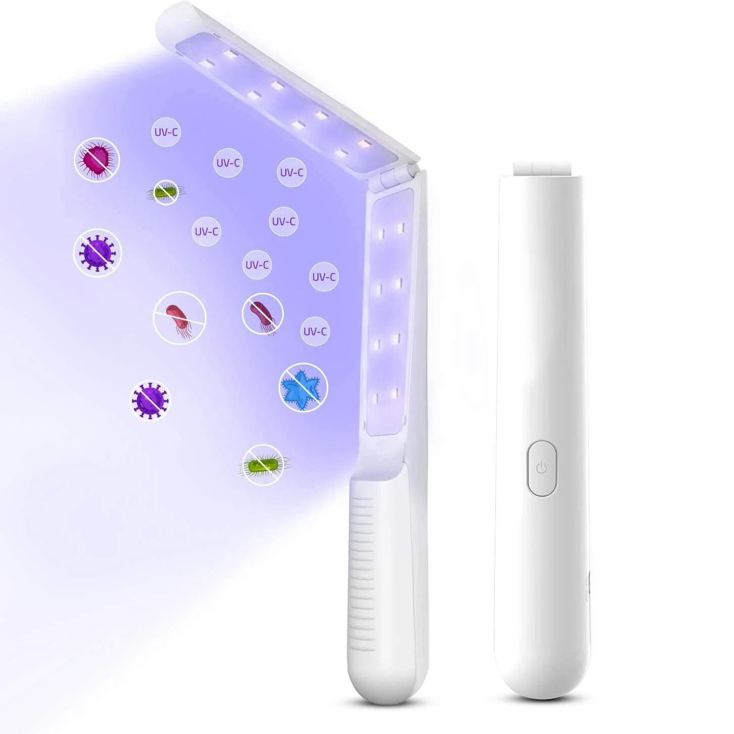 

Travel Foldable USB charge Ultraviolet Light Sanitizing UV Disinfecting Wand