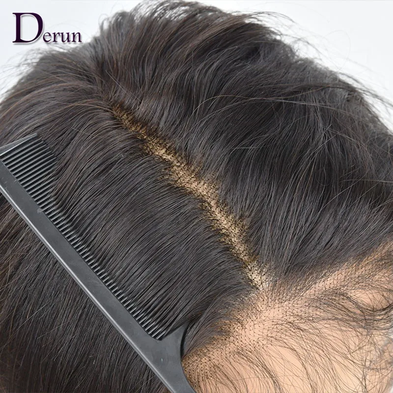Derun New Product Cuticle Aligned Virgin Brazilian Human Hair Closure