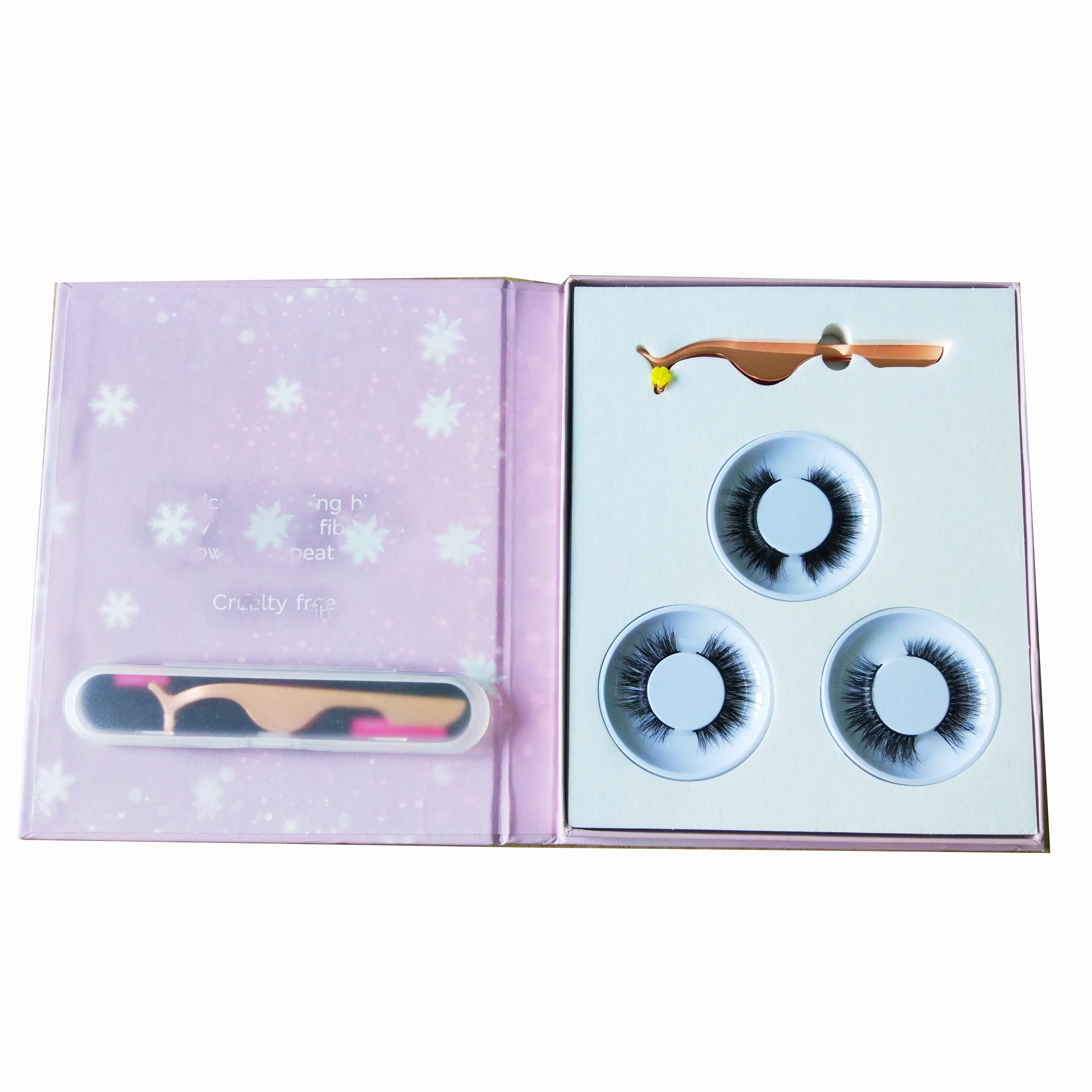 

2021 new arrivals mink eyelashes private label lashes with tweezers mink lash book cases mink lash vendor