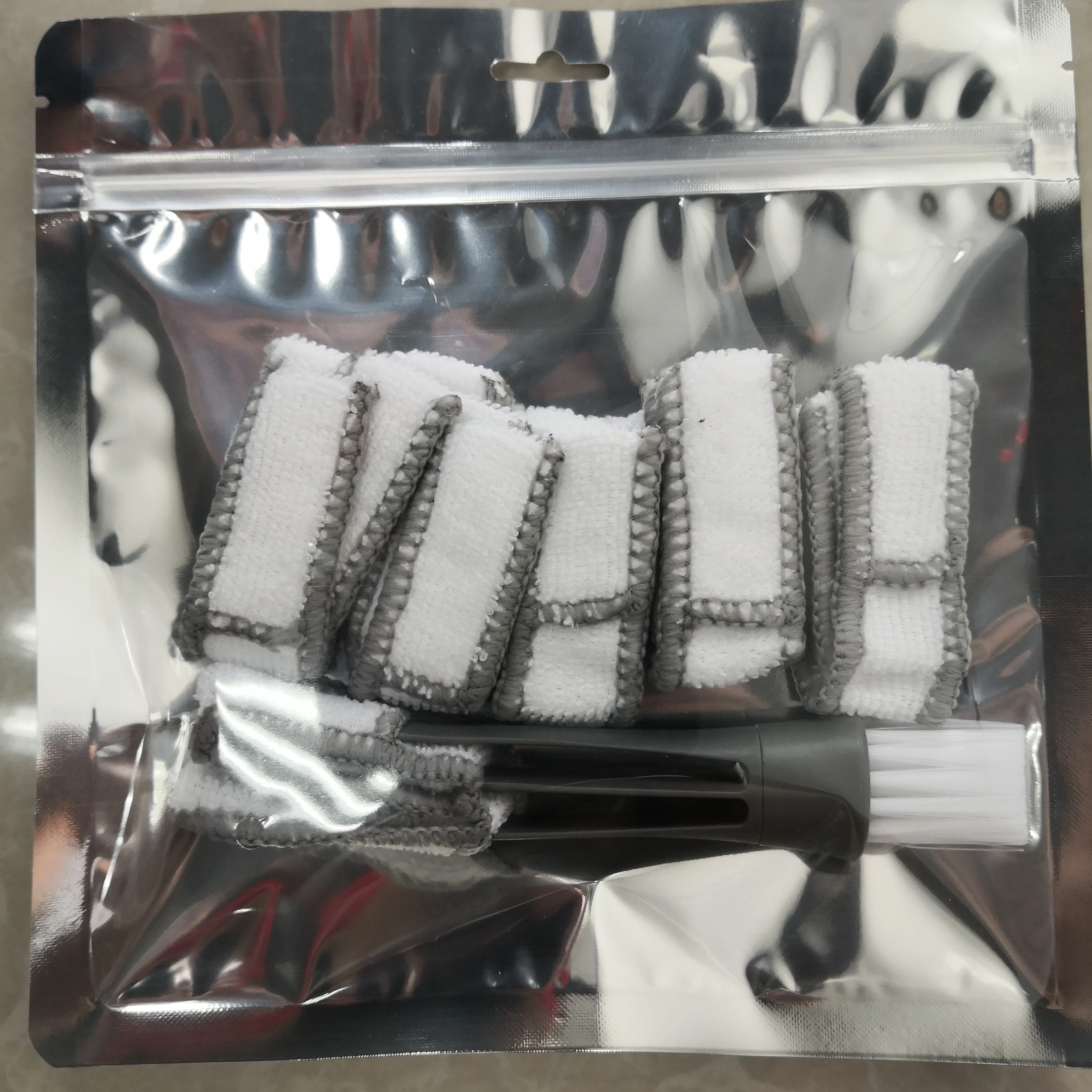 
arrive double slider car air condition outlet window cleaning brush set 