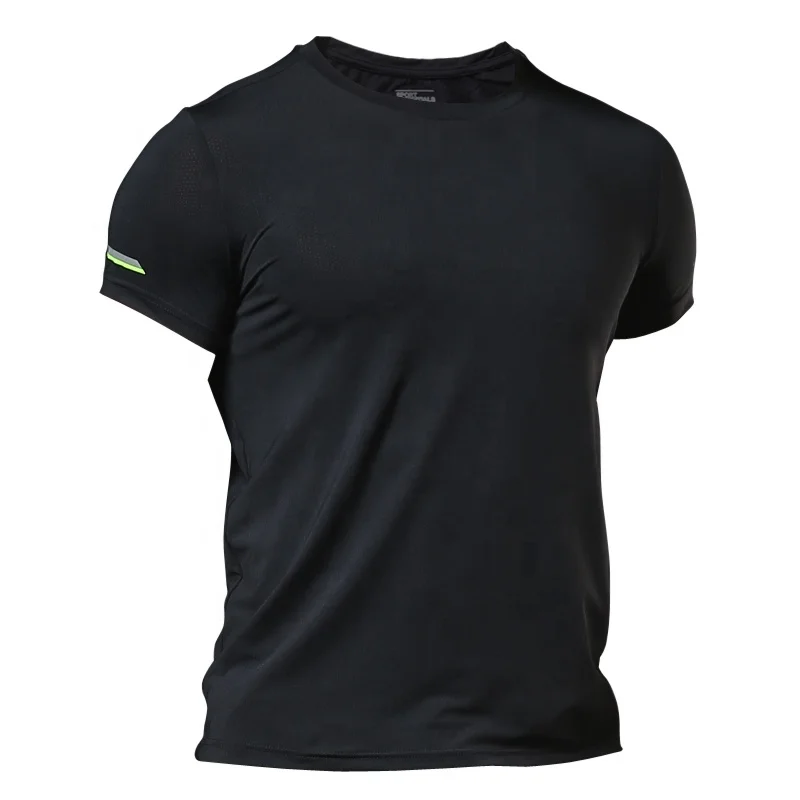 

Men's short sleeve breathable fitness clothes, Picture