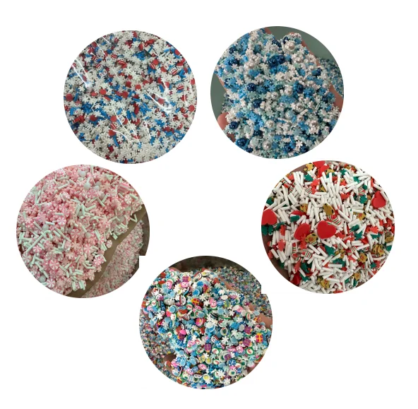 

Mixed Christmas Decoration Polymer Clay Snowflake Bear Slices Sprinkles for Crafts Making D I Y Slime Filling Accessories