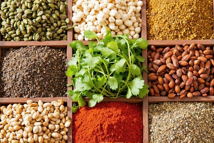 Various jars of Italian spices and herbs