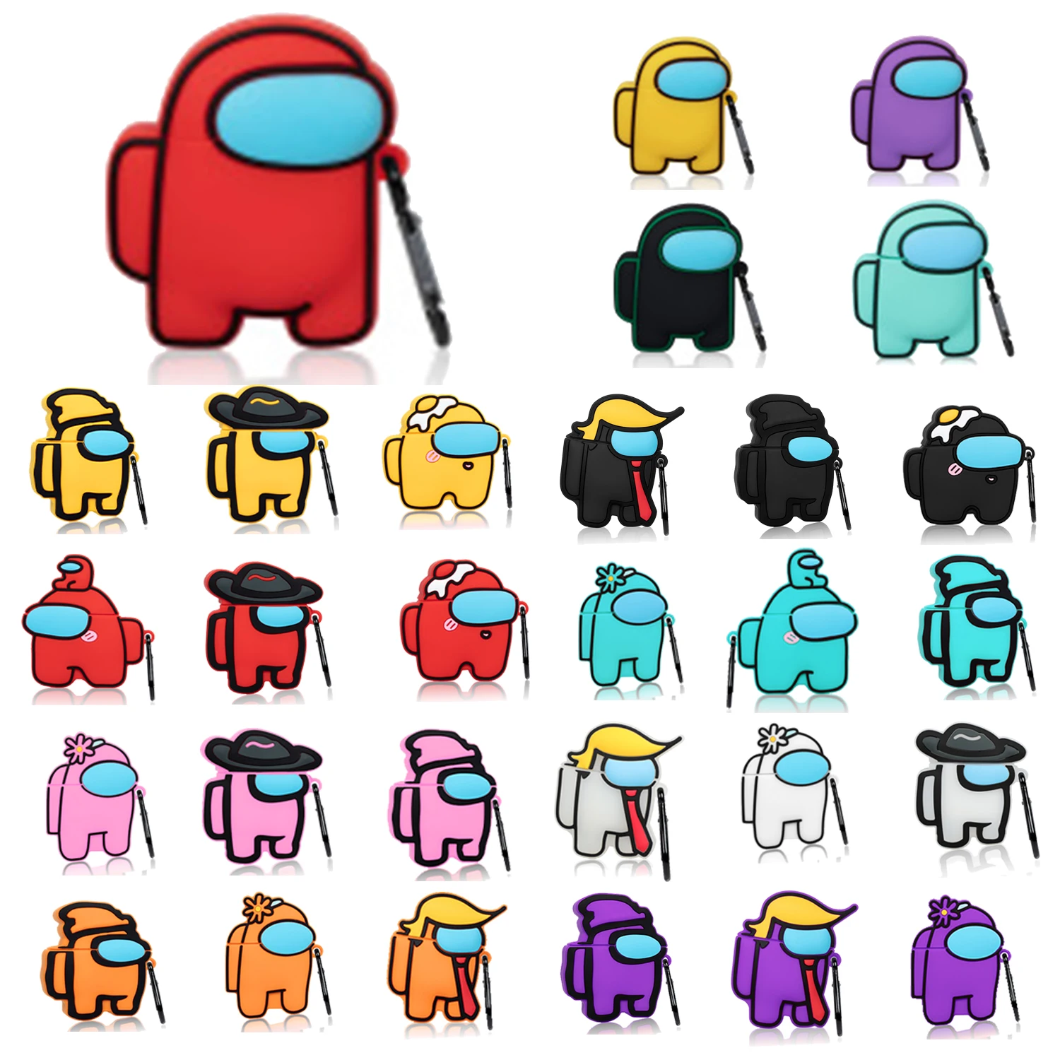 

New Design Among Us Game For Airpod Case Amongus Anime Cartoon Case Designers For Airpods 1/2 Case, Multiple colors