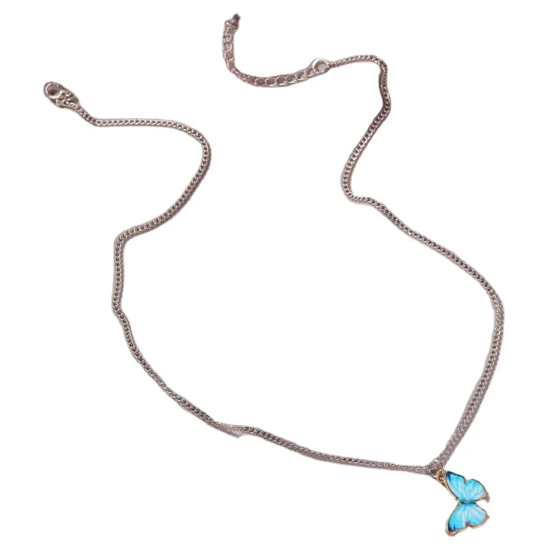 

High quality gradient Butterfly clavicle necklace butterfly bracelet, Silver, gold