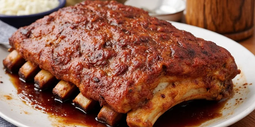 Yellow curry rubbed ribs