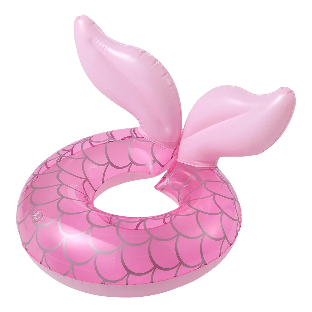 

New Hot Design Mermaid Type Children Swimming Ring Float for KIds, White