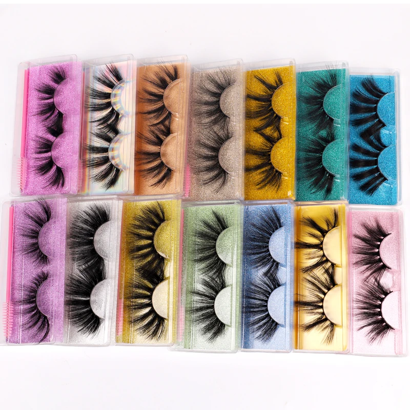 

wimpern Wholesale Eyelash Custom Label Natural Looking Mink Bulk Pestanas Eyelashes Box 3D Wimpern, Natural black mink eyelashes