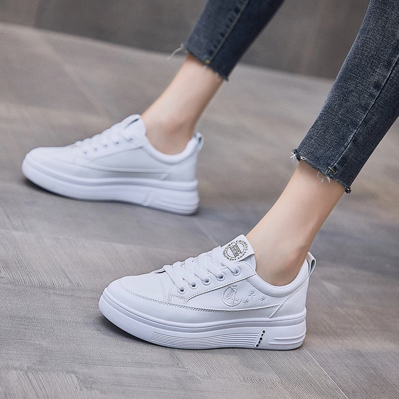 

KH-a201 Stylish Durable Outdoor Athletic White Shoes For Women Rubber Shoes Shoe Woman, Black