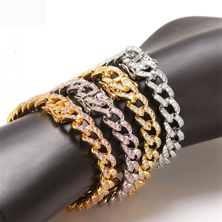 

Ins European And American Zircon Fashion Simple And Exquisite Single Layer, Gold